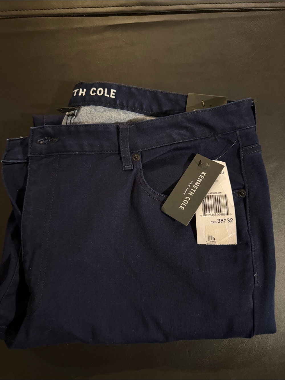Kenneth Cole Men's Navy Stretch Jeans